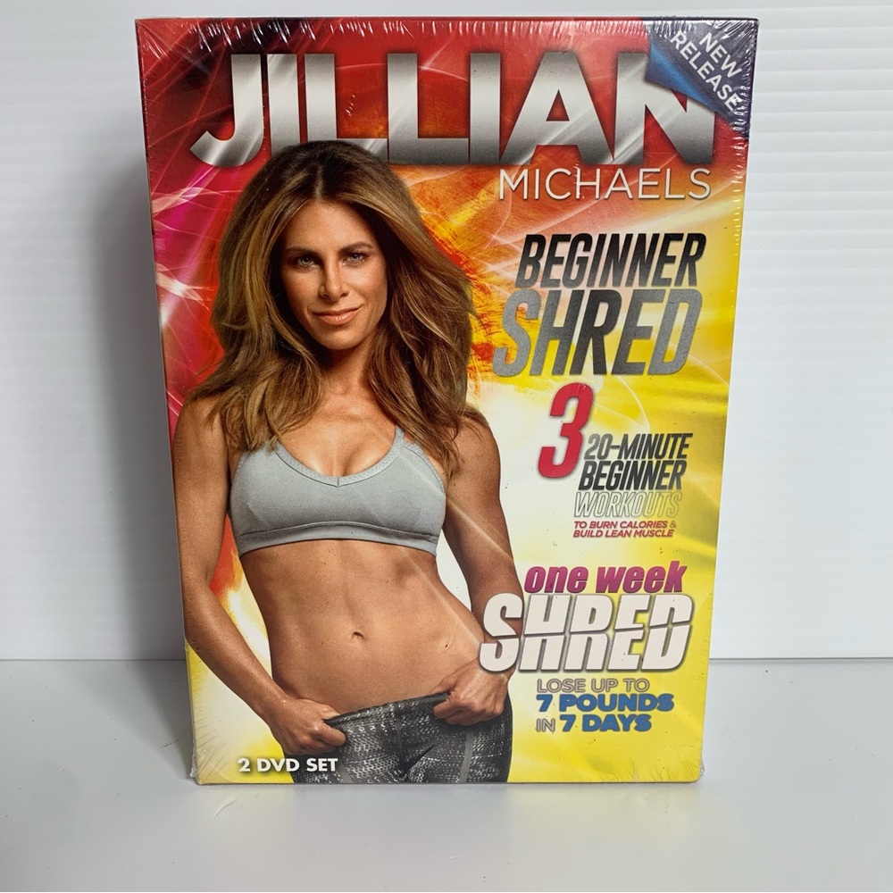 Jillian Michaels Beginner Shred Fitness Video 20 Min Workout DVD 2 Disc Set NEW